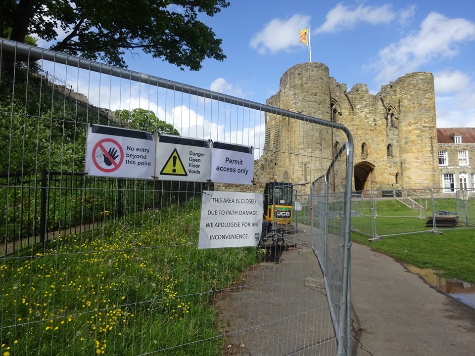 Tonbridge Castle Motte repairs will take up to six weeks